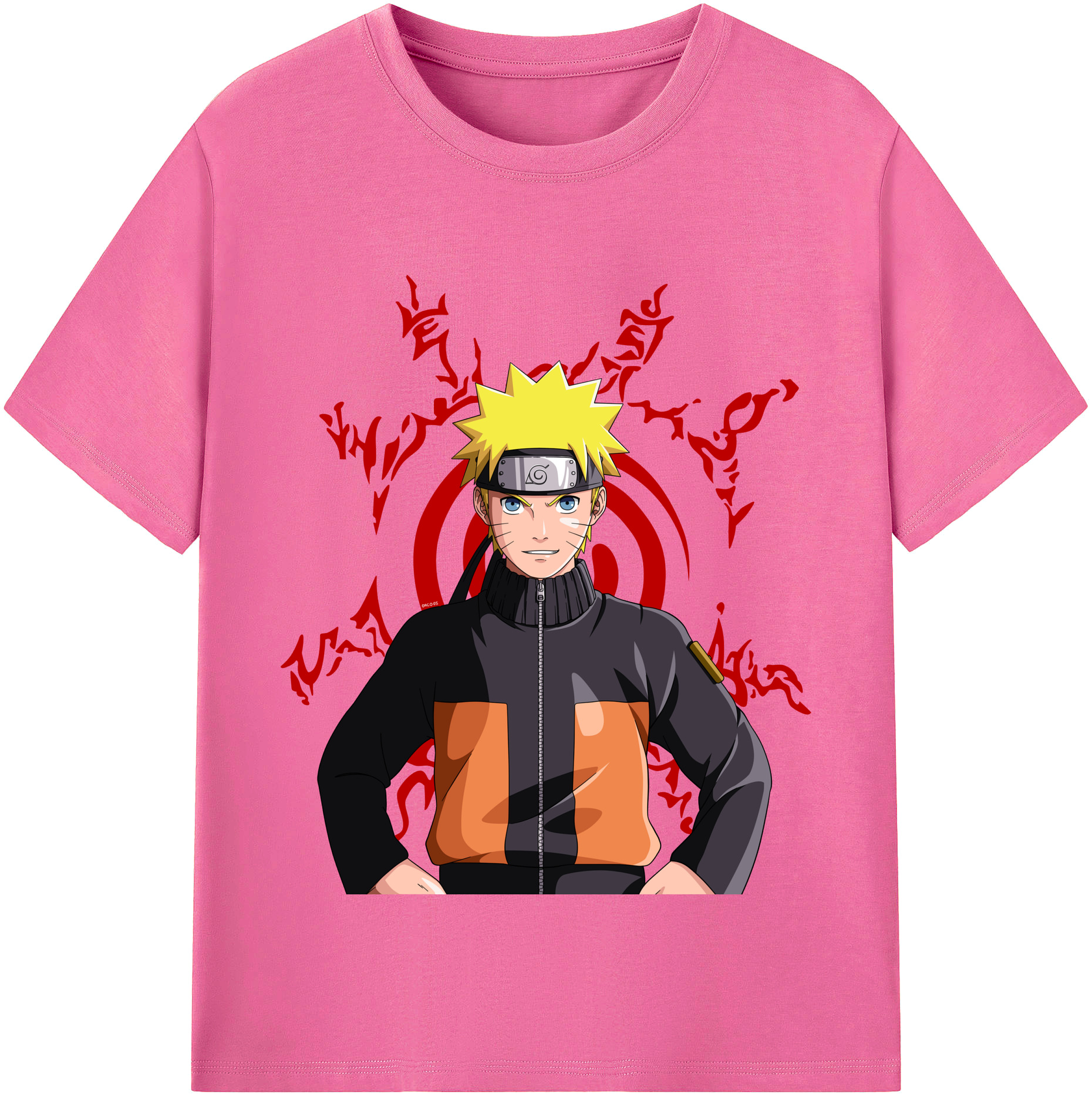 （画像用） NARUTO -ナルト- うずまき ナルト Uzumaki Naruto レディースカジュアルプリントTシャツ（綿100％）